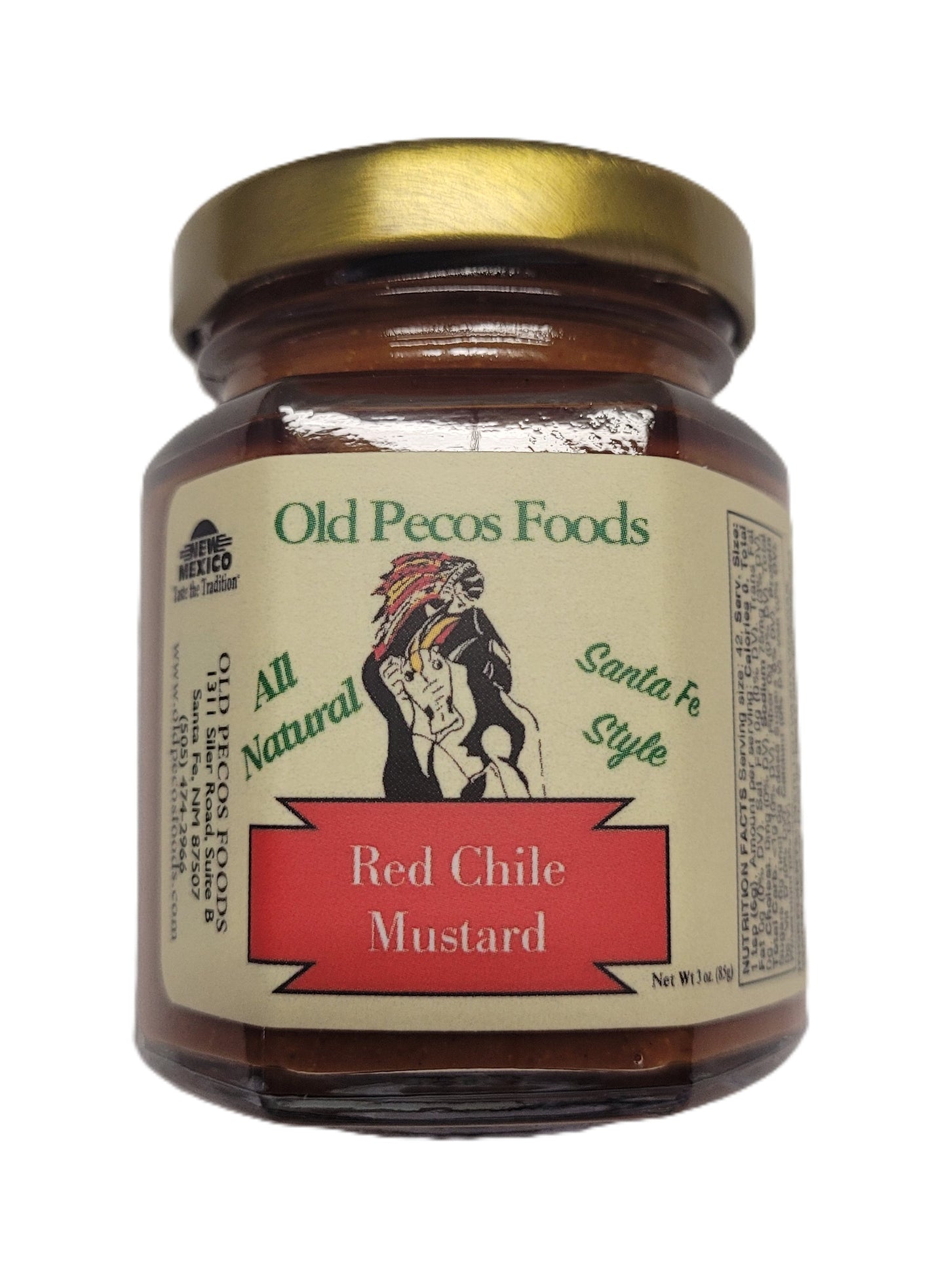 New Mexico Red Chile Mustard 3oz